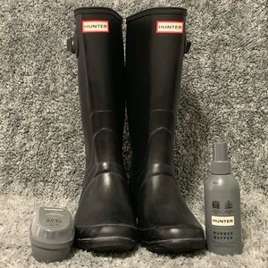 Hunter Boots (Black) size 9